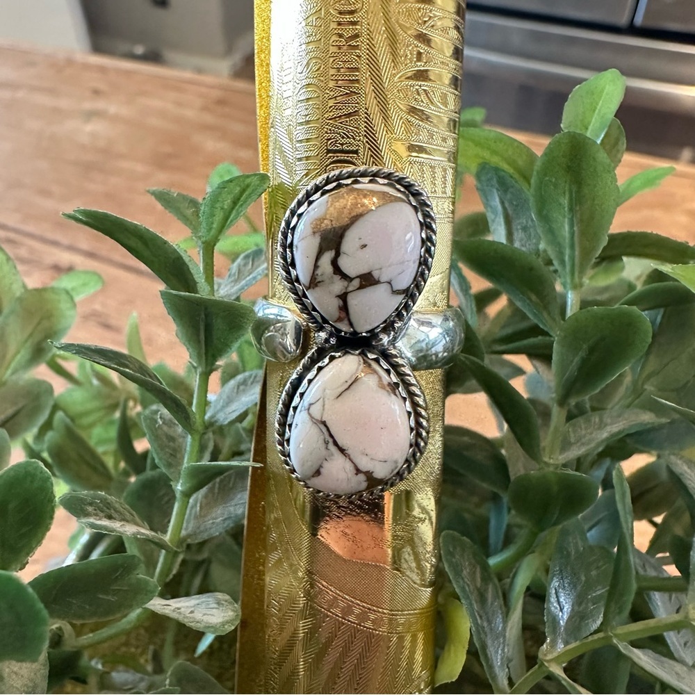 New Pink Dahlia Sterling Silver 925 Women's Adjustable Ring